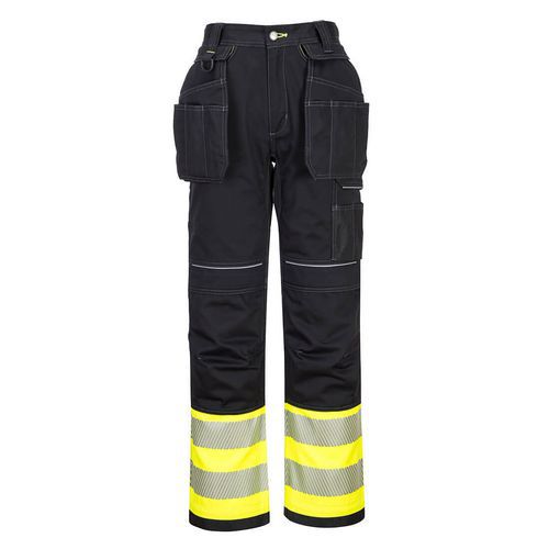 Spodnie Holster PW3 Hi-Vis Klasa 1, czarne/żółte