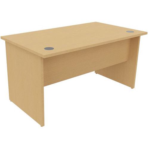 Biurka biurowe Manutan Expert, 72 x 120 - 180 x 80 cm, buk