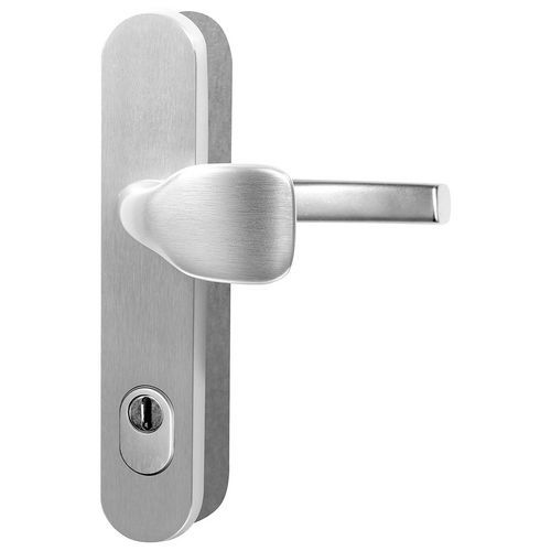 Okucie bezpieczne aluminiowe R101, klamka/klamka z nakładką, PZ.72, TB3