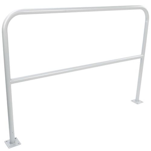 Metalowe barierki Manutan Expert, długość 150 cm, średnica 38 mm