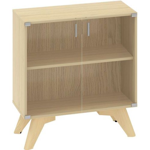 Niskie szafki Alfa Root ze szklanymi drzwiczkami, 1 półka, 80 x 458 x 88,7 cm Niskie szafki Alfa Root ze szklanymi drzwiczkami, 1 półka, 80 x 458 x 88,7 cm