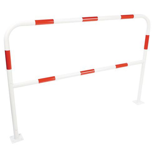 Metalowe barierki Manutan Expert, długość 150 cm, średnica 38 mm