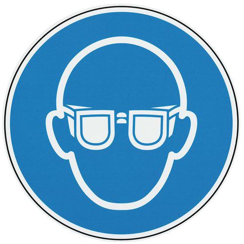 Obowiązkowe oznaczenia Manutan Expert - Obowiązkowe okulary ochronne, aluminiowe Obowiązkowe oznaczenia Manutan Expert - Obowiązkowe okulary ochronne, aluminiowe