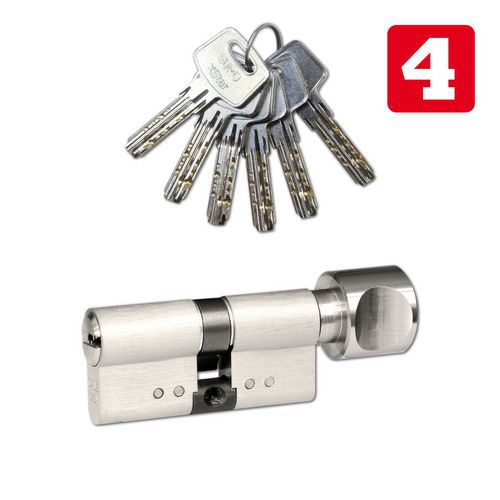 Wkładki zabezpieczające EuroXStar z kulą, 30 mm, nikiel