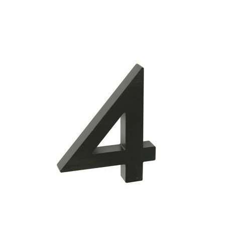 Aluminiowe numery w wersji 3D ze szlifowaną powierzchnią, czarne