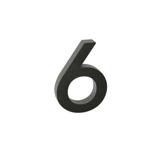 Aluminiowe numery w wersji 3D ze szlifowaną powierzchnią, czarne