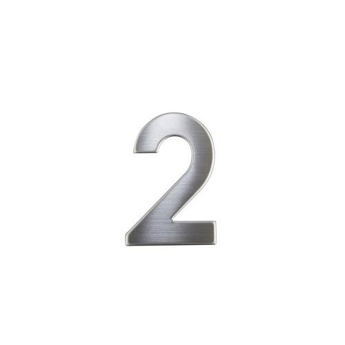 Numery ze stali nierdzewnej w wersji 2D, wysokość 75 mm