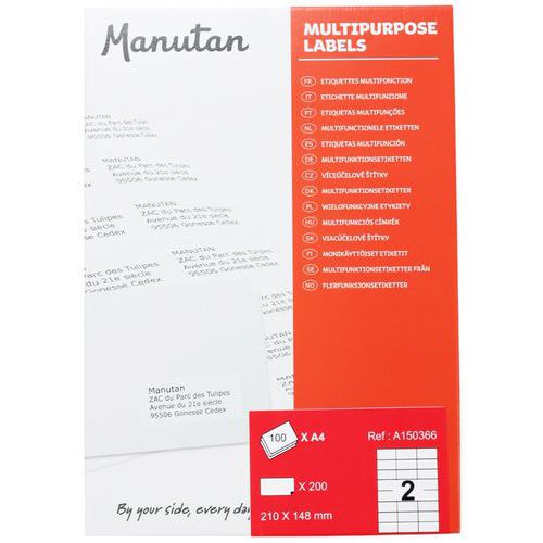 Etykiety samoprzylepne Manutan Expert
