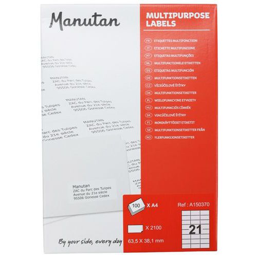 Etykiety samoprzylepne Manutan Expert