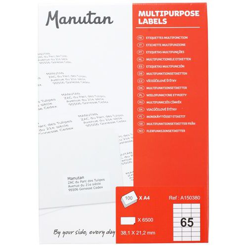 Etykiety samoprzylepne Manutan Expert