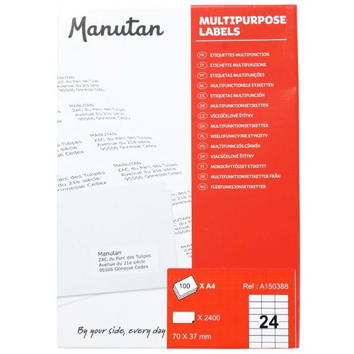 Etykiety samoprzylepne Manutan Expert