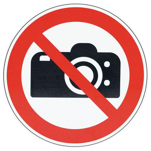 Znak zakazu Manutan Expert - Bez fotografii, aluminium, 200 mm Znak zakazu Manutan Expert - Bez fotografii, aluminium, 200 mm