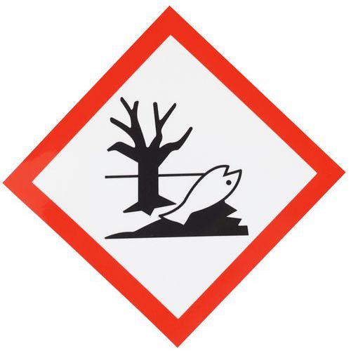 Tabela ostrzegawcza Manutan Expert CLP - Zagrożenie dla środowiska, samoprzylepna, 120 x 120 mm Tabela ostrzegawcza Manutan Expert CLP - Zagrożenie dla środowiska, samoprzylepna, 120 x 120 mm