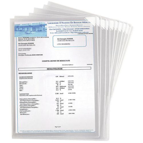 Kieszeń informacyjna Djois Kang A4, z taśmą samoprzylepną 5 szt.