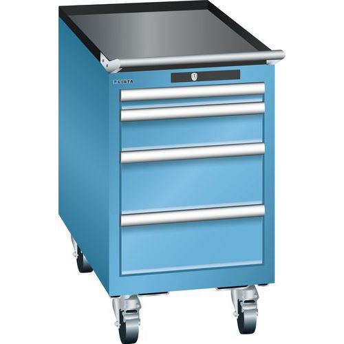 Mobilne szafki warsztatowe Lista, 4 lub 5 szuflad, 411x725x723 mm
