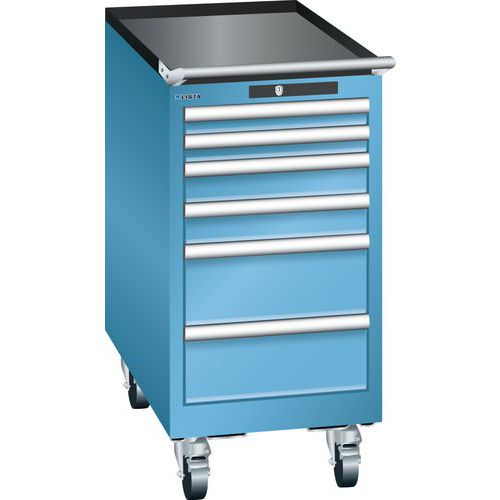 Mobilne szafki warsztatowe Lista, 6 szuflad, 411x725x840mm