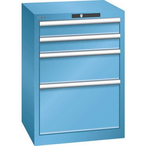 Szafki warsztatowe Lista z szufladami, 4 lub 5 szuflad, 564x572x800