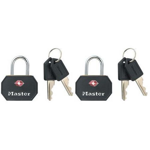 Kłódki podróżne Master Lock TSA 4681EURTBLK, 2 szt. czarne
