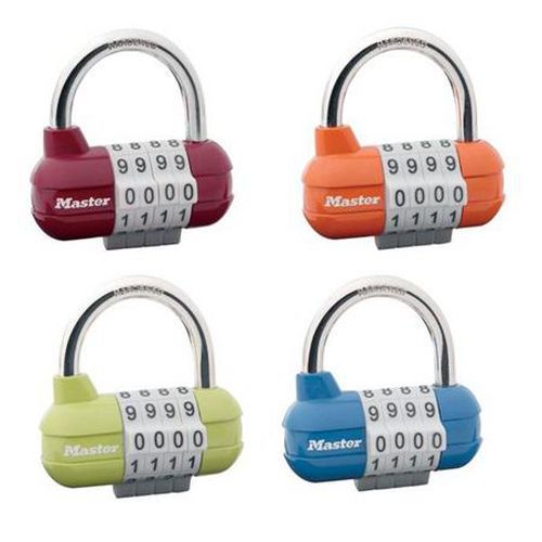 Zestaw kłódek szyfrowych 1523EURD Master Lock, poziomych, 64 mm, 4 szt.