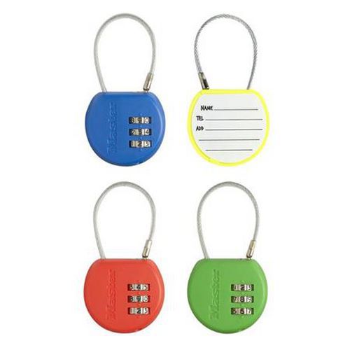 Zestaw kłódek podróżnych do walizek 4671EURDCOL Master Lock, 42 mm, 4 szt.
