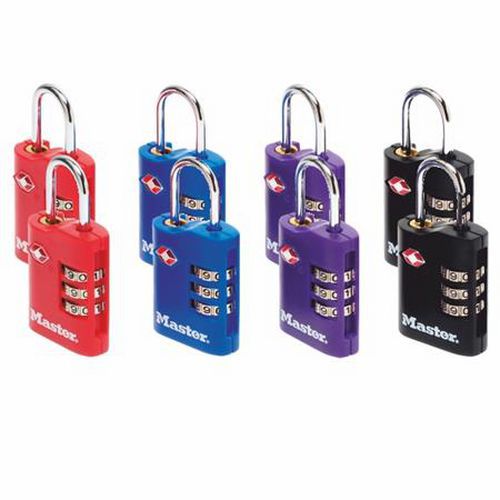 Zestaw kłódek szyfrowych TSA do bagażu 4686EURT Master Lock, 30 mm, 8 szt.