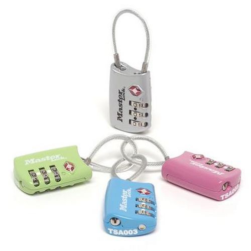 Zestaw kłódek szyfrowych TSA do bagażu TSA 4688EURD Master Lock, 30 mm, 4 szt.