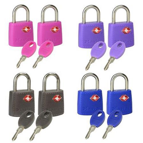 Zestaw kłódek bagażu TSA 4695EURTAST Master Lock, 23 mm, 8 szt.