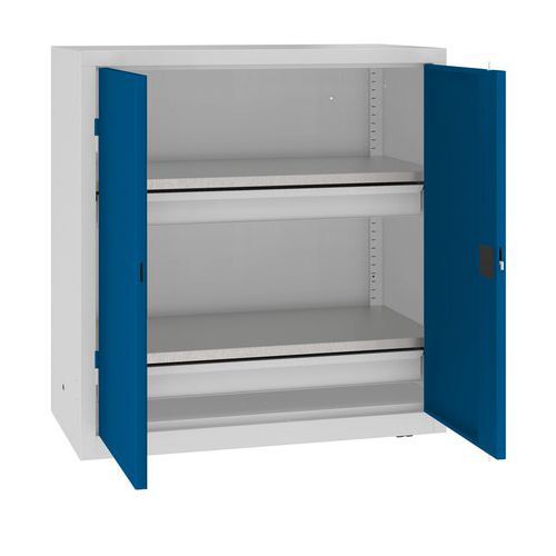 Szafki warsztatowe metalowe 104 x 100 x 50 cm, 2 szuflady
