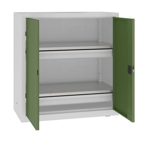 Szafki warsztatowe metalowe 104 x 100 x 50 cm, 2 szuflady
