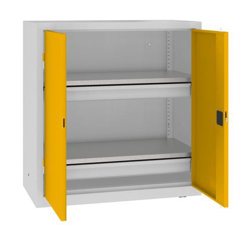 Szafki warsztatowe metalowe 104 x 100 x 50 cm, 2 szuflady