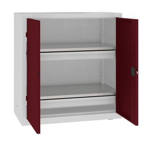 Szafki warsztatowe metalowe 104 x 100 x 50 cm, 2 szuflady