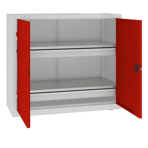 Szafki warsztatowe metalowe 104 x 120 x 50 cm, 2 szuflady