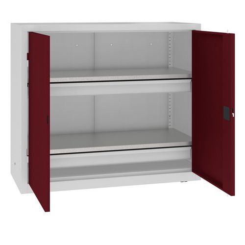 Szafki warsztatowe metalowe 104 x 120 x 50 cm, 2 szuflady