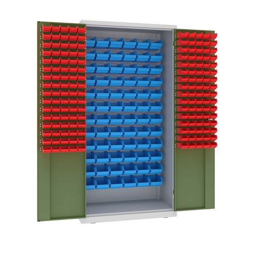 Metalowe szafy warsztatowe ze skrzynkami 199 x 100 x 50 cm