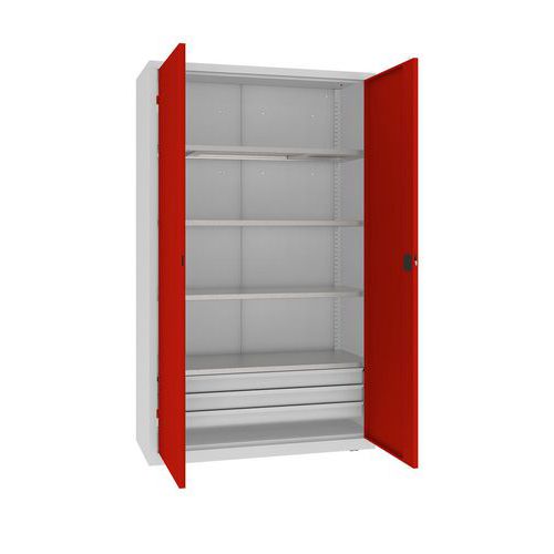Szafki warsztatowe metalowe 199 x 120 x 50 cm, 3 szuflady