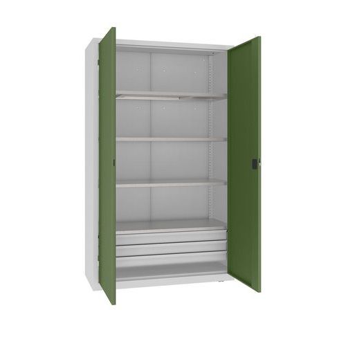Szafki warsztatowe metalowe 199 x 120 x 50 cm, 3 szuflady