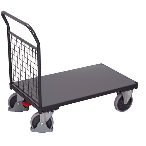 Wózki platformowe z rączką wypełnioną siatką, do 400 - 500 kg