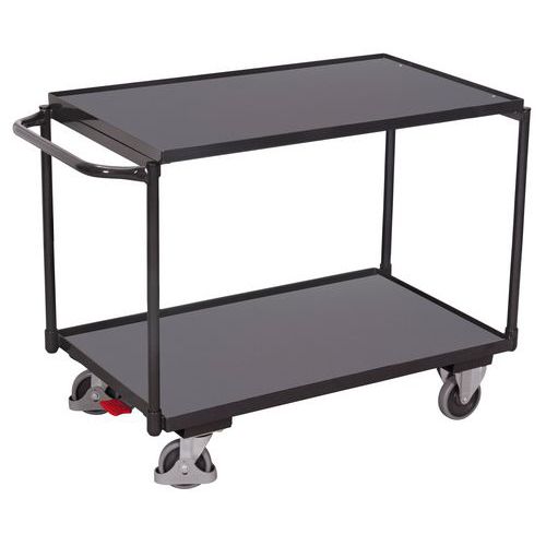 Wózki półkowe z uchwytem, do 250 kg, 2 półki
