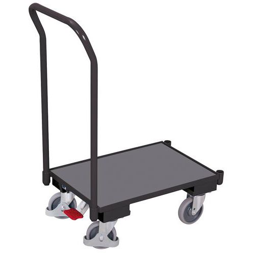 Wózki platformowe Euro z uchwytem, do 250 kg, krawędź 10 mm, 74 x 41,5 x 100 cm Wózki platformowe Euro z uchwytem, do 250 kg, krawędź 10 mm, 74 x 41,5 x 100 cm
