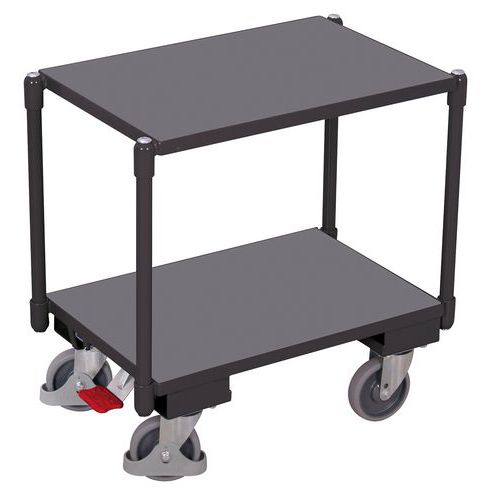Wózek półkowy Euro system dolly, 2 półki, 67,5 x 41,5 x 66,5 cm Wózek półkowy Euro system dolly, 2 półki, 67,5 x 41,5 x 66,5 cm