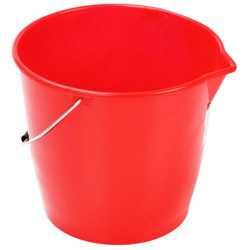 Plastikowe wiaderka Manutan Expert z dzióbkiem, 12 l Plastikowe wiaderka Manutan Expert z dzióbkiem, 12 l