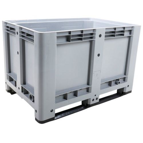 Kontener paletowy, ściany pełne, płozy, 475 l Kontener paletowy, ściany pełne, płozy, 475 l