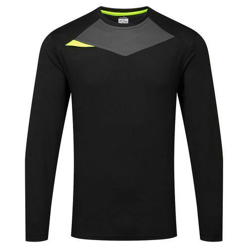 T-Shirt z długimi rękawami DX4, czarny