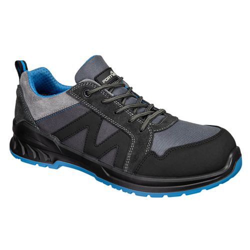 Półbuty zamszowo tekstylne Composite S1PS SR FO, czarny/niebieski