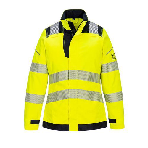 Trudnopalna bluza multiochronna damska Modaflame PW3, czarny/żółty