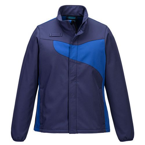 Damska kurtka softshell PW2 (2L), niebieski/jasnoniebieski