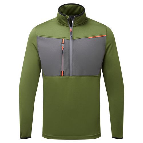 Polar WX3 Half Zip Tech, ciemnozielony