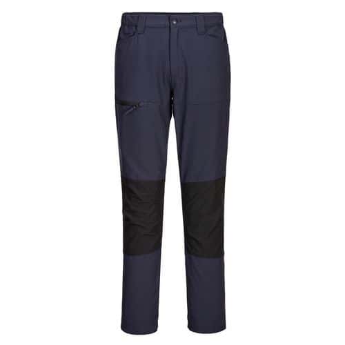 Elastyczne spodnie robocze WX2, czarny/niebieski