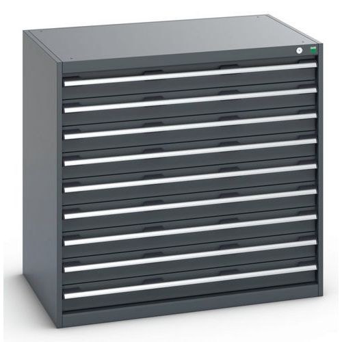 Szafki warsztatowe z szufladami Bott Cubio 200, 100 x 105 x 65-75 cm, 9 szuflad
