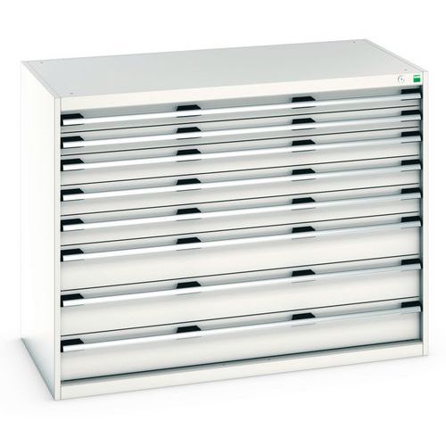 Szafki warsztatowe z szufladami Bott Cubio 200, 100 x 130 x 65-75 cm, 8 szuflad